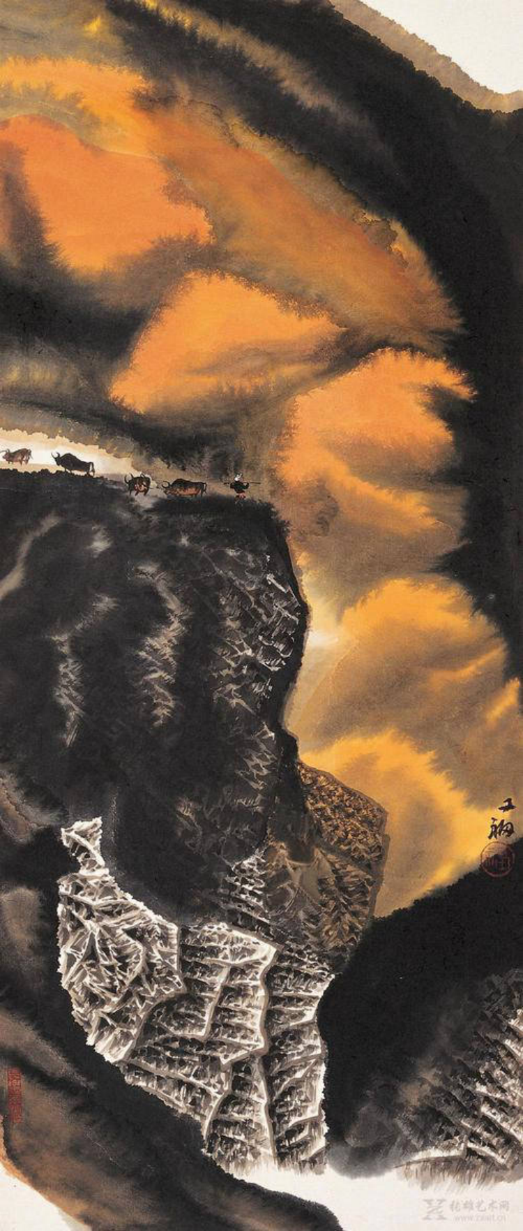 当代国画创新四大家:贾又福,朱祖国,崔如琢,卢禹舜_艺术家提供_雅昌