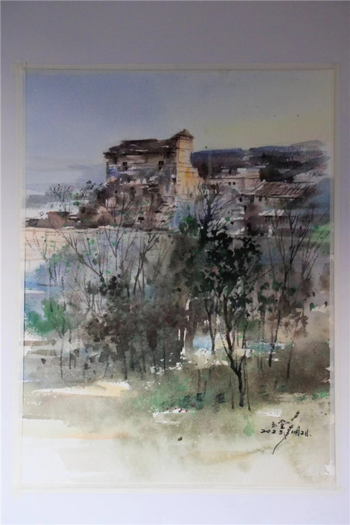 青岛市水彩画协会苏州写生基地在木渎古镇溪润园揭牌_艺术家提供_雅昌