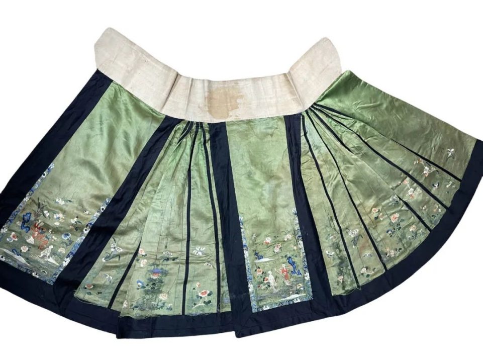 鲜衣怒马-从马面裙走近中国服饰之美(清·古董马面裙)