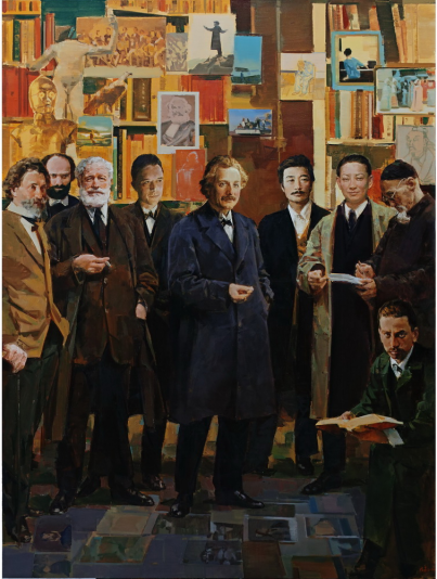 《我的大學之二》-鄔大勇-布面油畫-200x150cm-2022西班牙油畫家參展