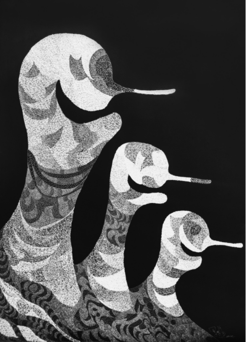 n611  153x153cm  综合材料  2022张春华的油画,俞岚的当代琉璃创作