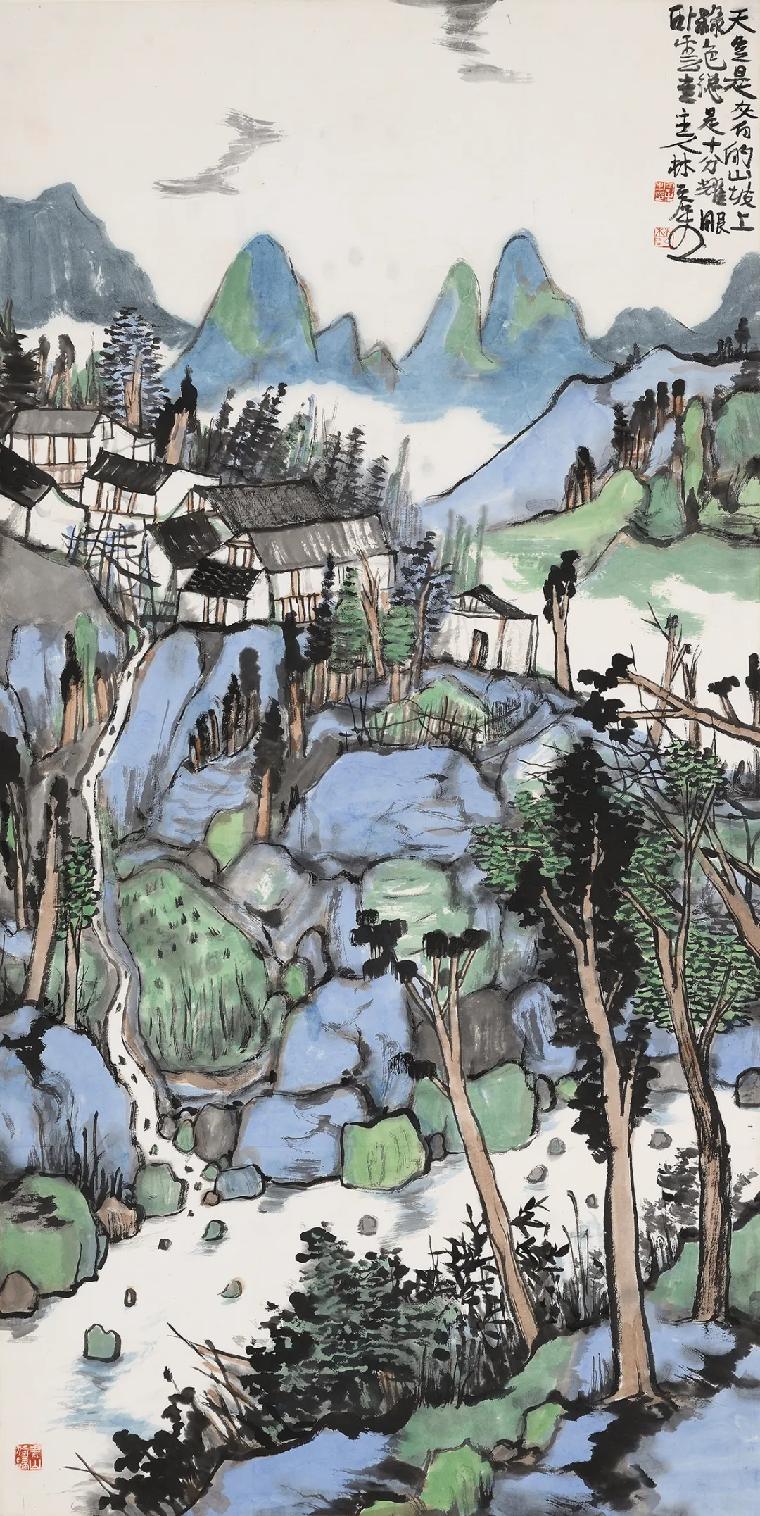 陈葆棣  又是一年菜花黄   124x43cm吴团良 大漠驼旅 68x136cm何家安