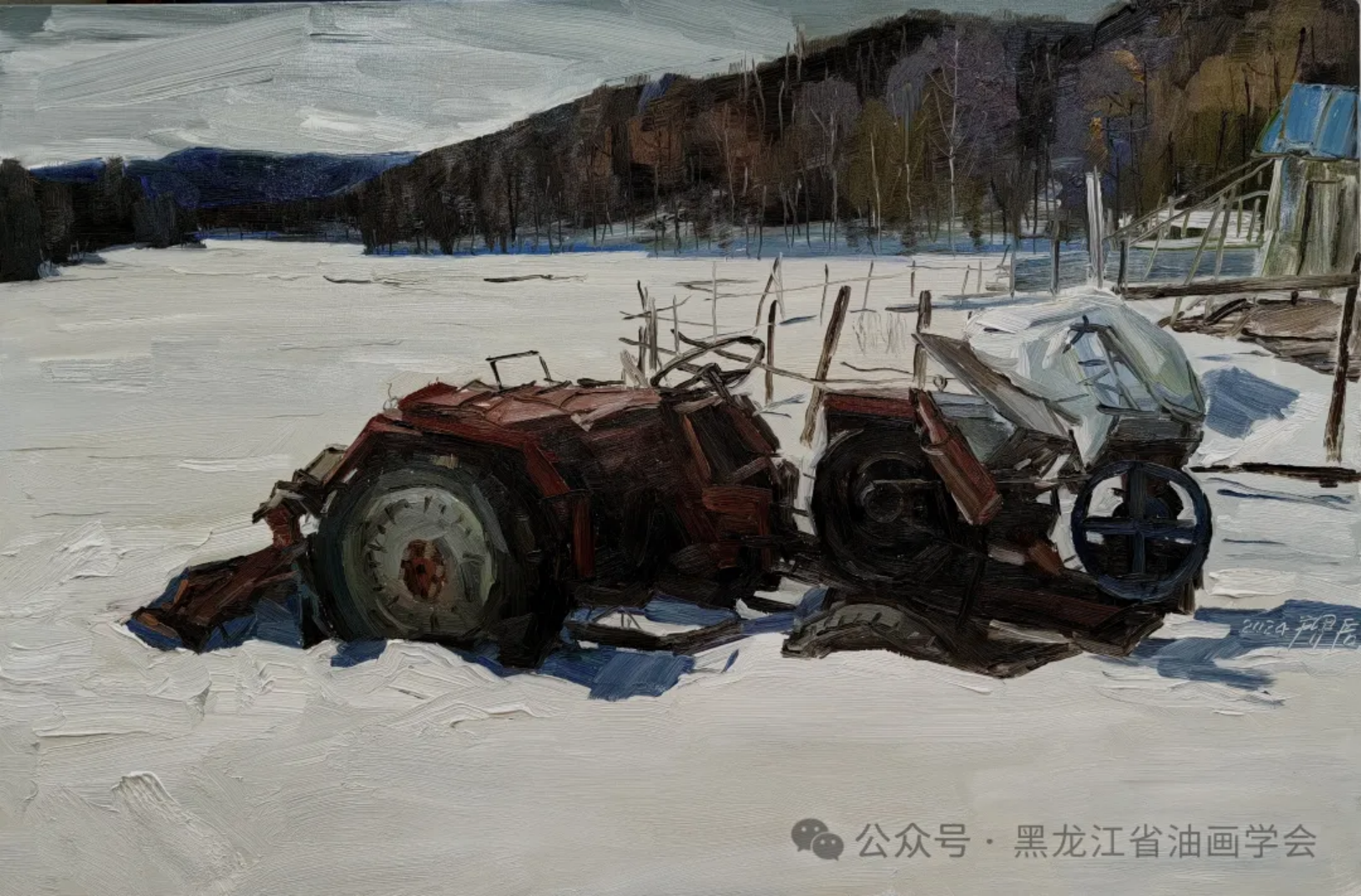 中国油画名家朗乡写生作品