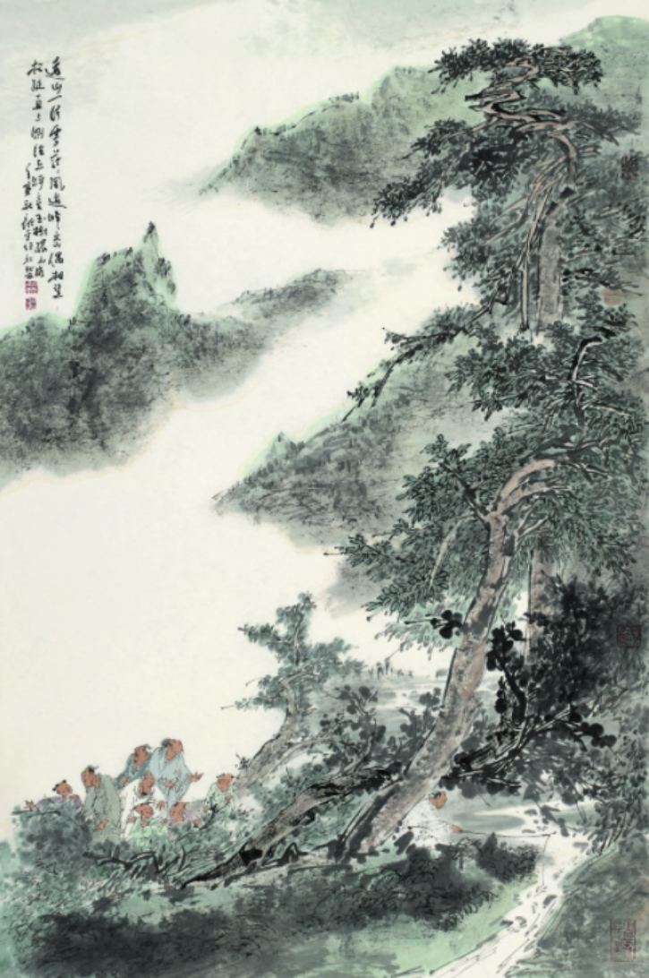 六朝风流逍遥山水顾平中国画作品展在南京开展