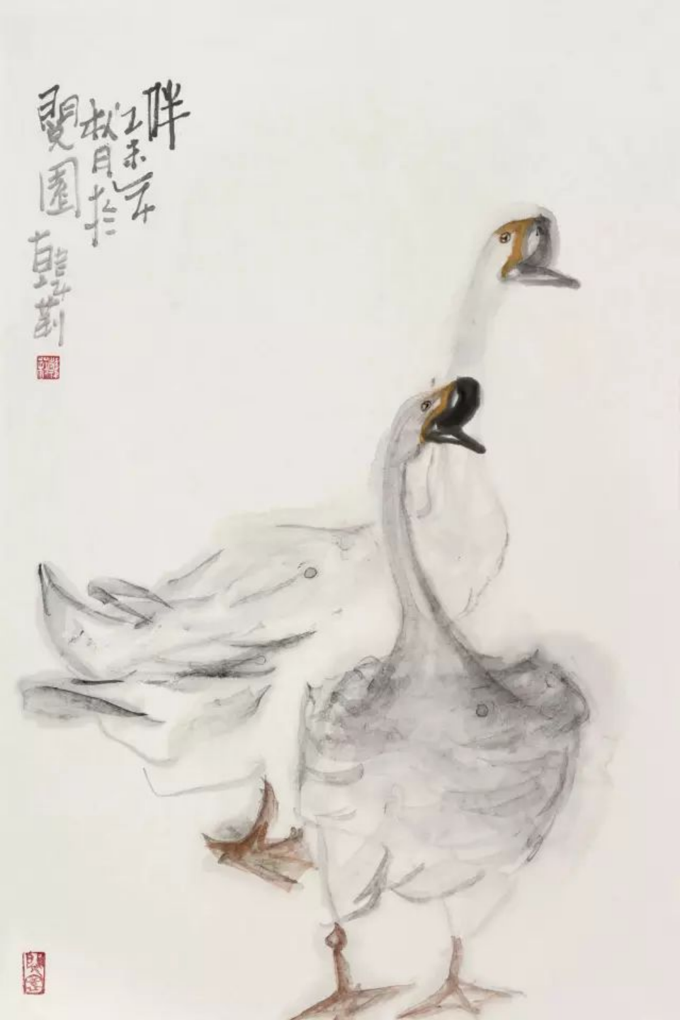 艺空画展︱清骨淡装总相宜——韩莉花鸟画作品欣赏