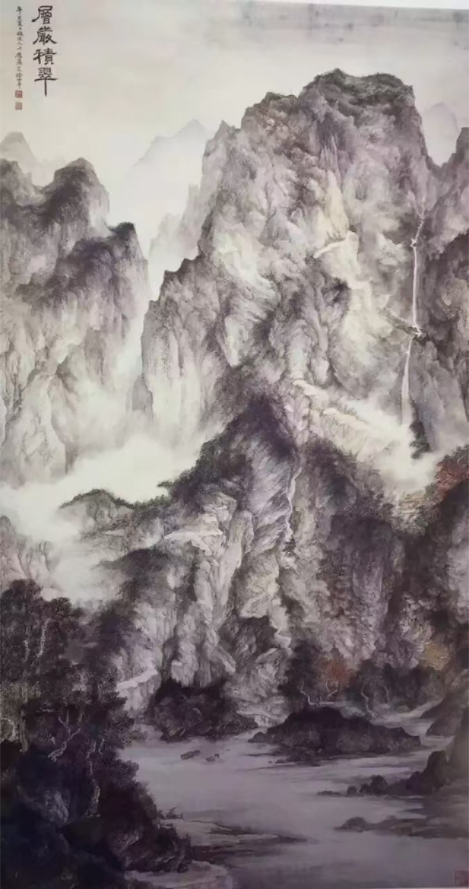 先生美国寓所图 (左一):单国强,启功,王己千,杨新,徐世平收藏家张维平