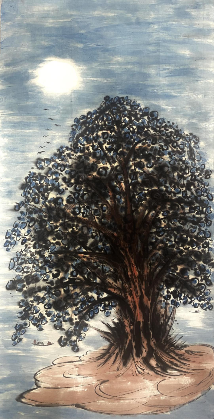 想要画好指墨,就需要画家更加深入地理解和认识"以形写神"的绘画观念