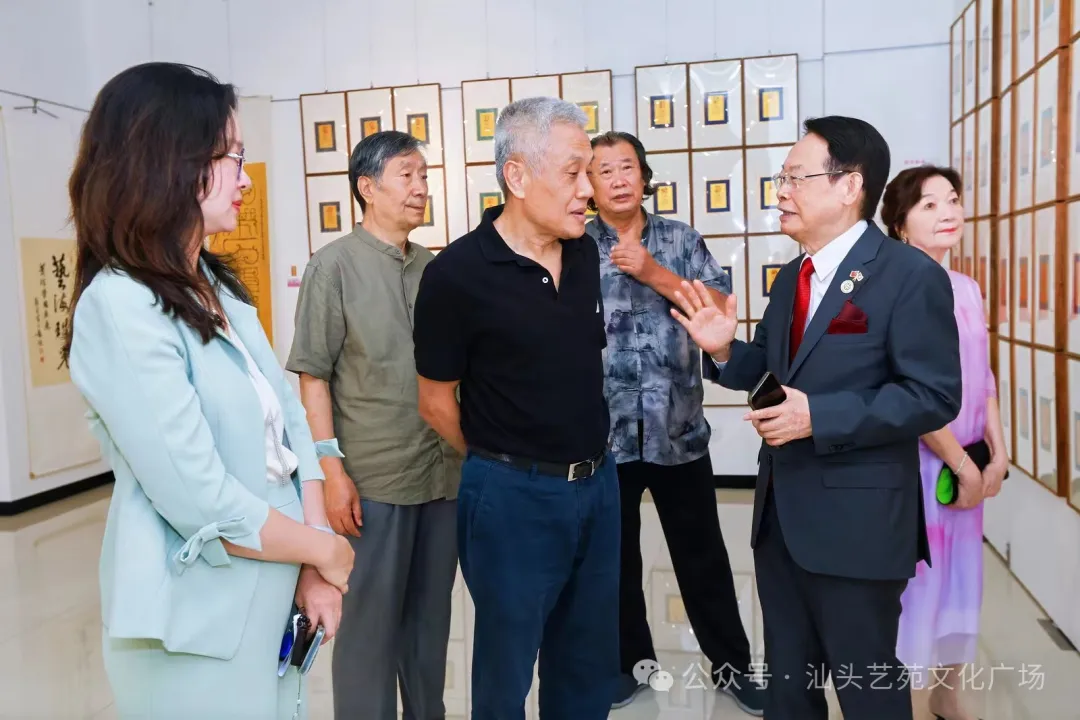 汕头市蔡婵英先生,廖文松先生,汕头市副秘书长林健,美国华裔地质学家