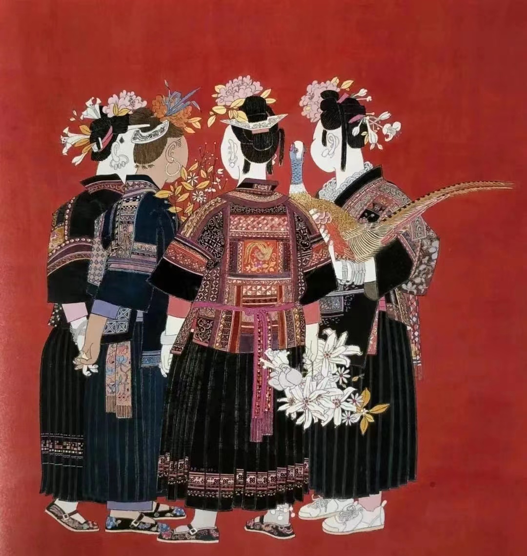 中国美术馆中华民族一家亲中国画作品提名展艺术家之刘金贵