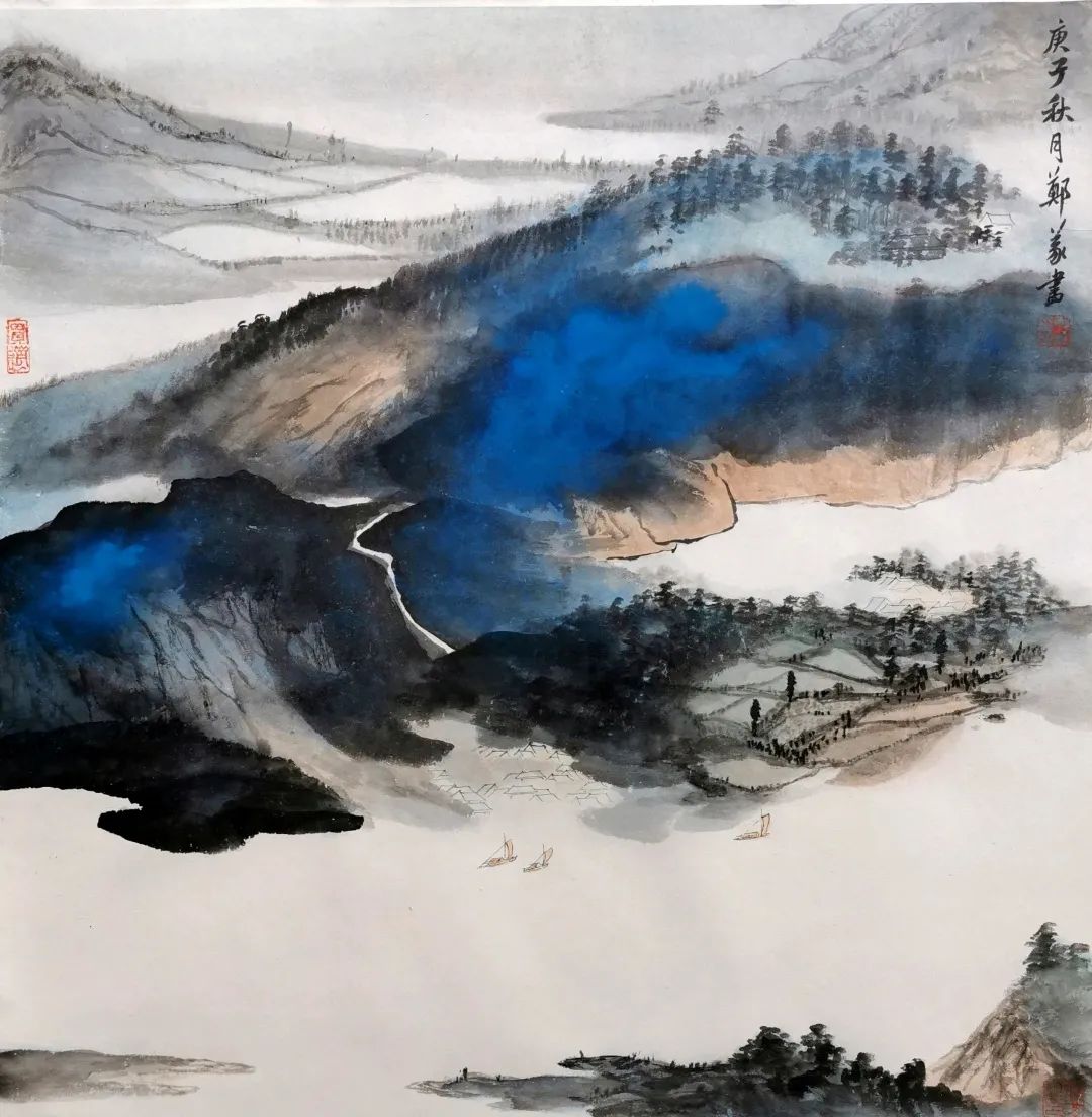 郑义泼墨泼彩绘画之我见