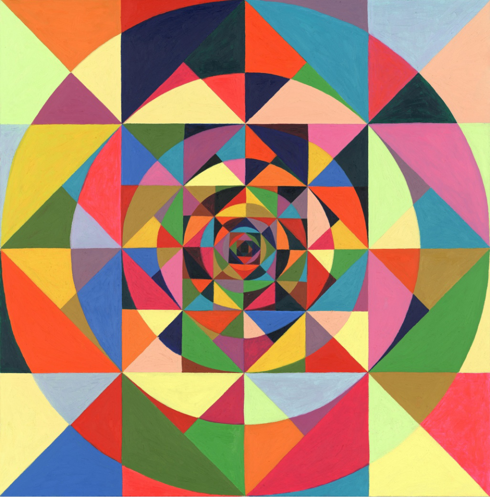 光幻闪烁和运动感张立珩的奥普艺术探索解析