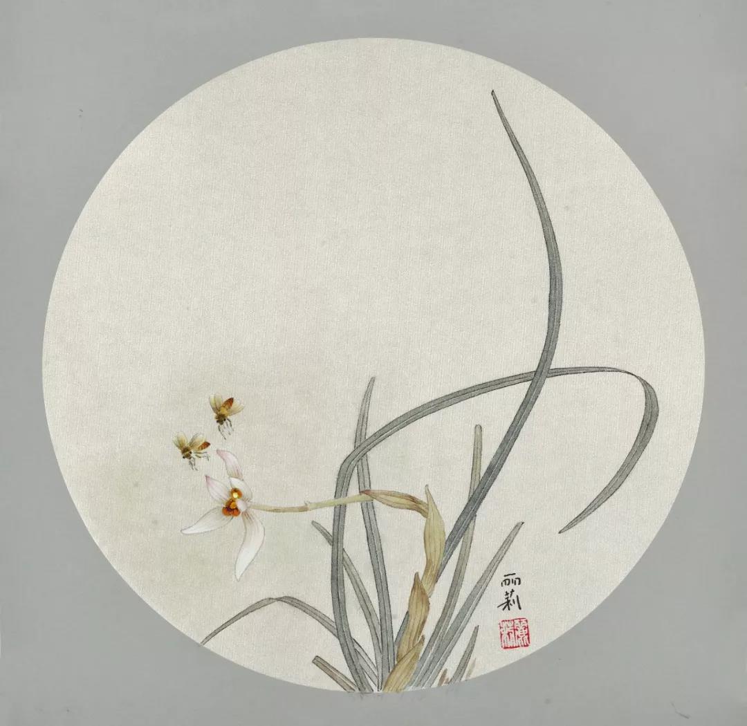 景丽莉  / 「 空谷幽兰1 」设色纸本 66x66cm 2018年appreciate作 品