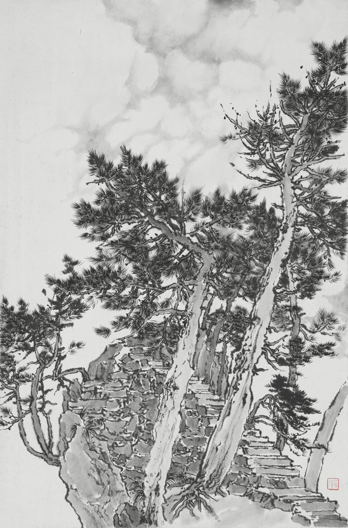 李月林 李月林 · 九华山写生四 ·  44.5x67.