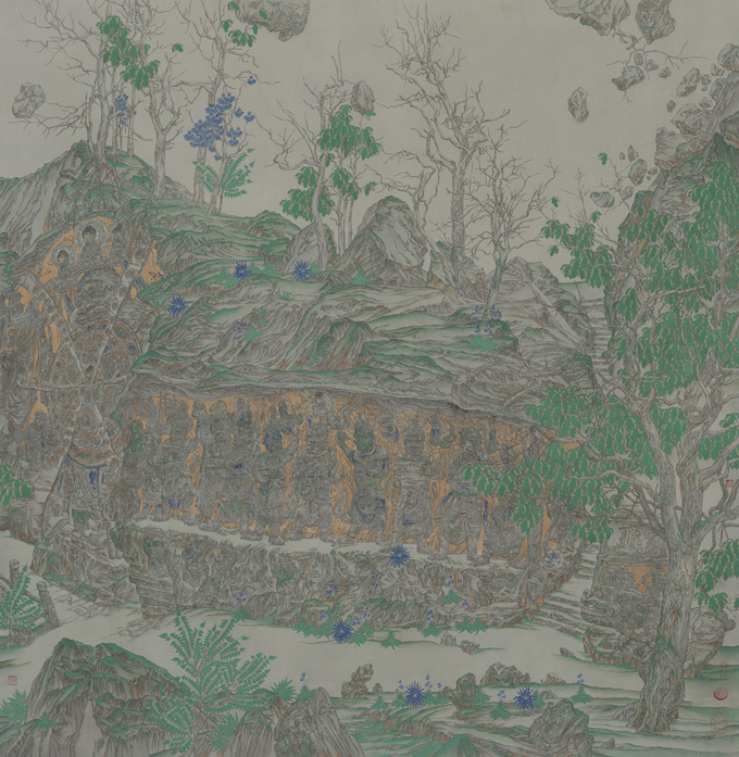 李月林 世界文化遗产—宝顶山大观图(第一段).jpg