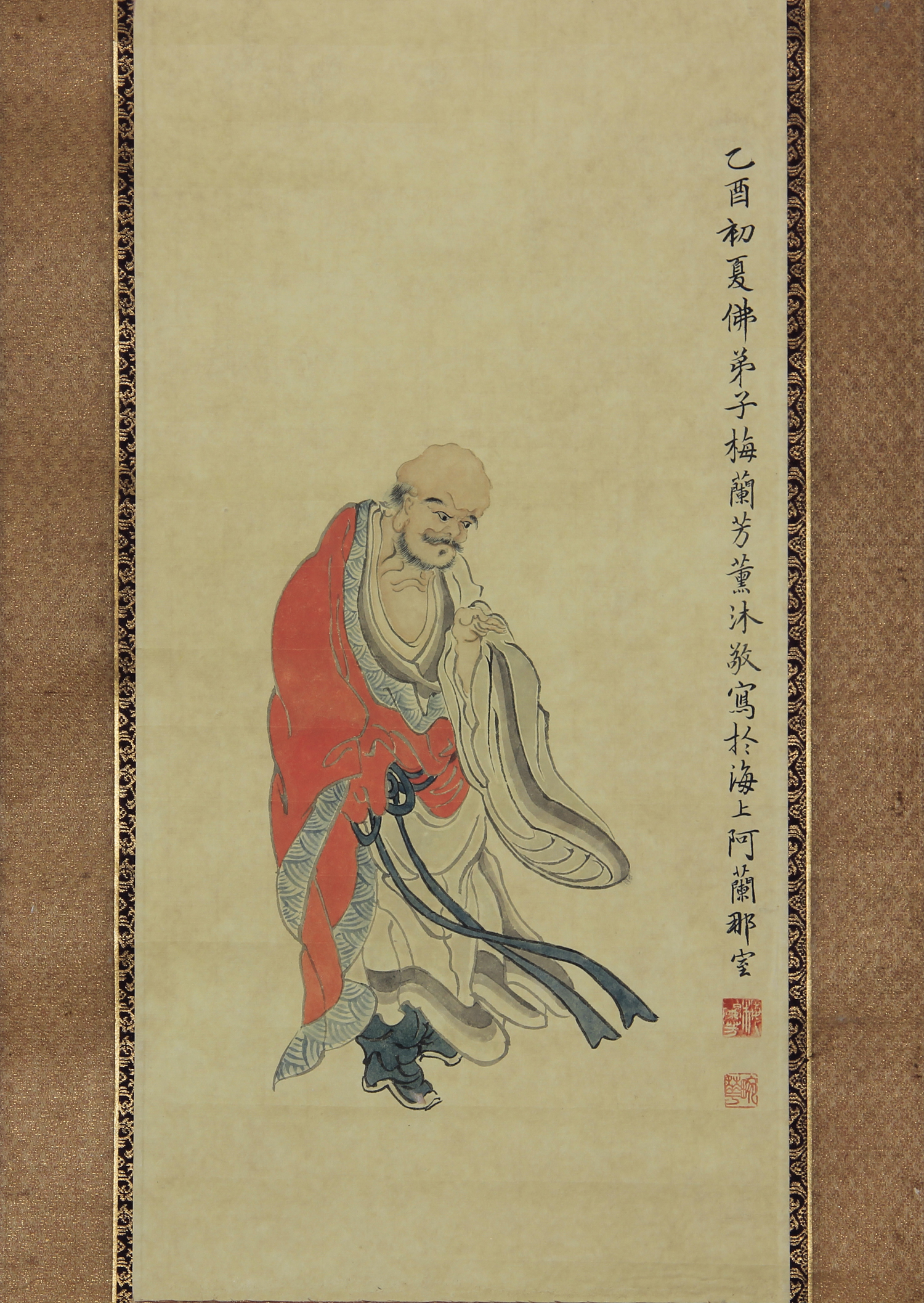 达摩像日本回流原装裱